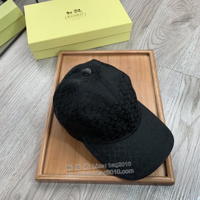Coach男女同款帽子 蔻馳經典印花棒球帽鴨舌帽  mm1755